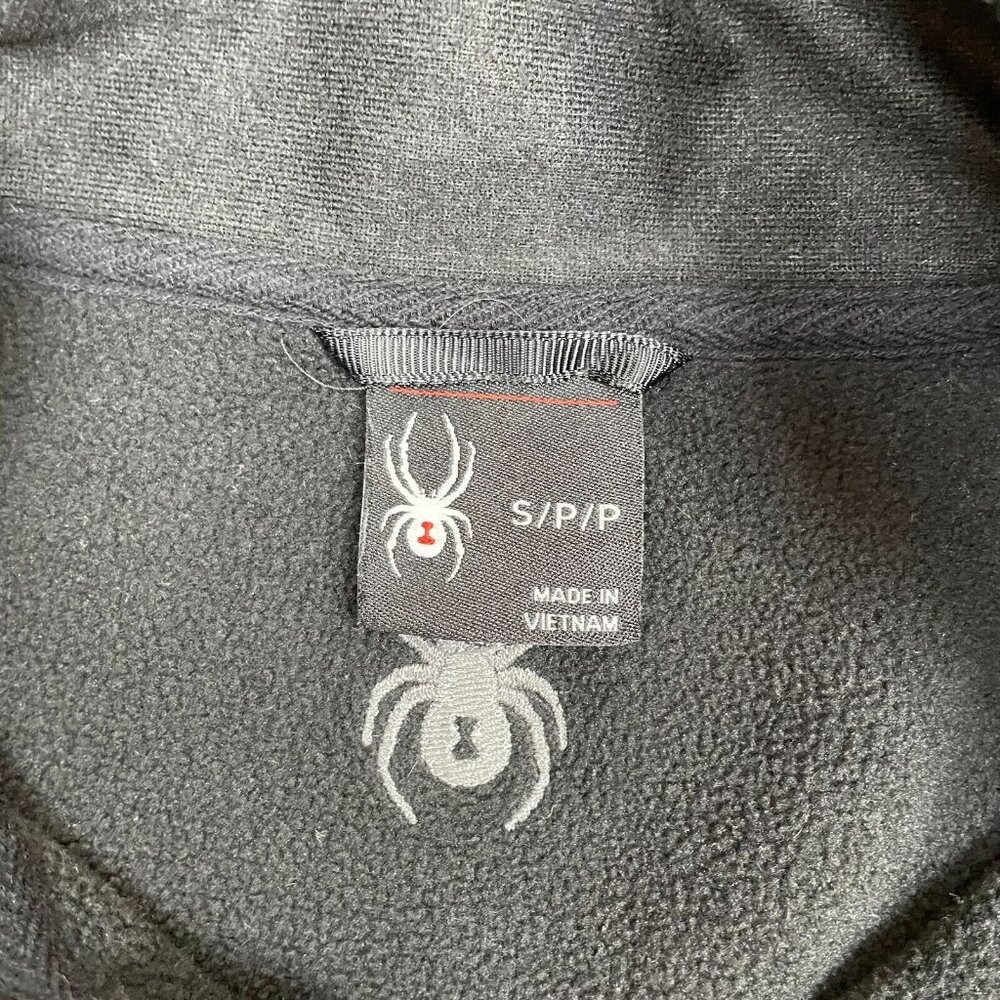 Spyder Sweater Small Ourbound 1/4-Zip Pullover Black Long Sleeve Men's - Picture 11 of 12